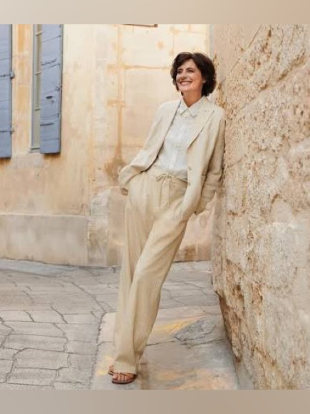 Uniqlo x ines de la fressange - linen blazer